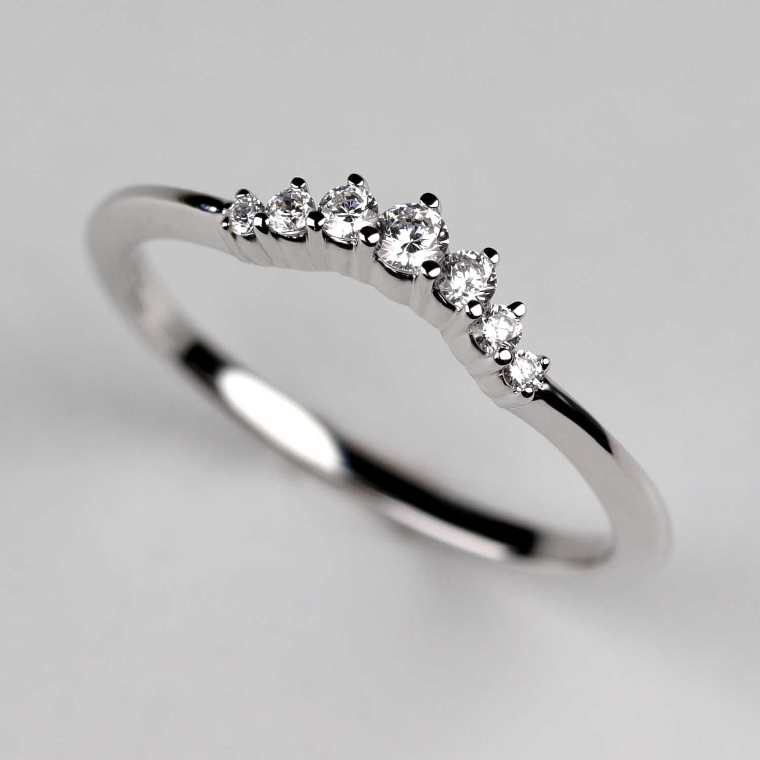 Seven Stone Contour Band - 1/8 CTW