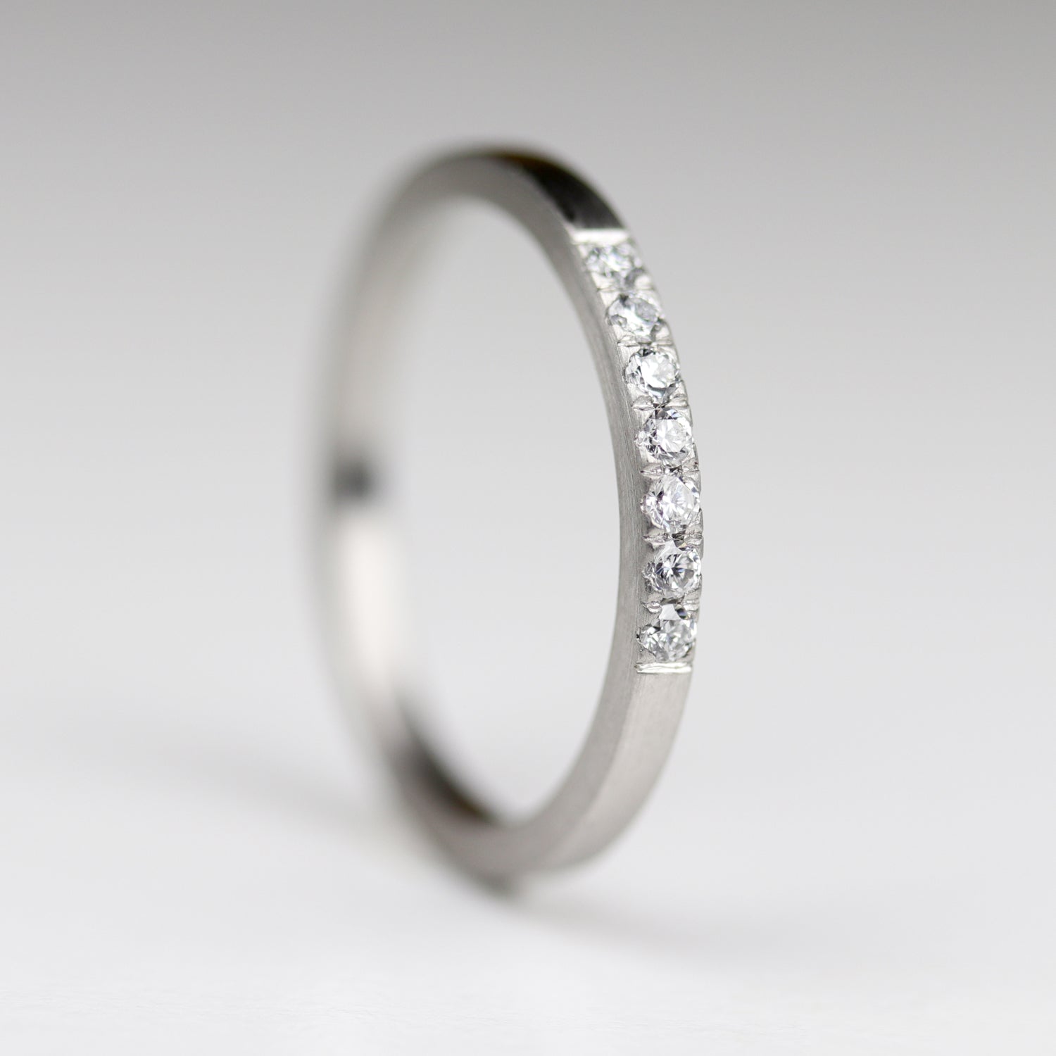 Seven Stone Square Stacking Ring •