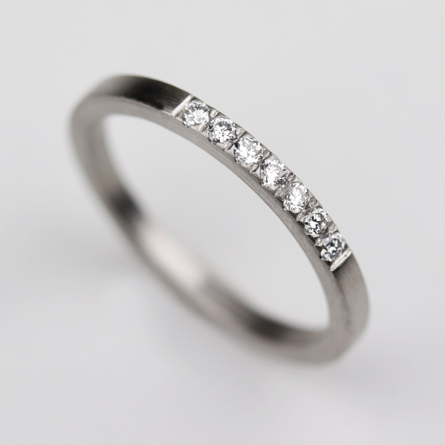 Seven Stone Square Stacking Ring •