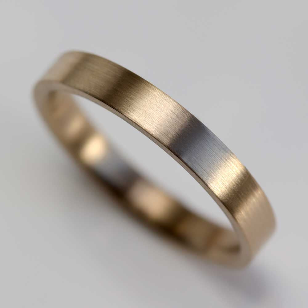 Narrow & Comfort-fit Flat Band Ring •