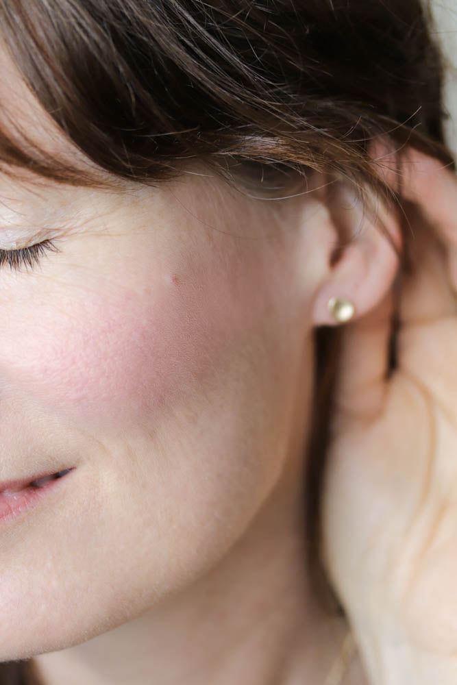 Small Disc Stud Earrings, Earrings, Demi-fine Jewelry - Aide-mémoire Jewelry