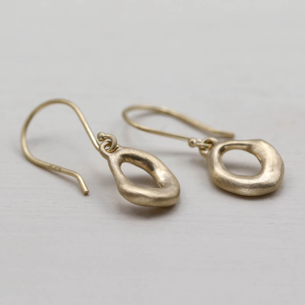 Small Torus Dangle Earrings, Earrings, Demi-fine Jewelry - Aide-mémoire Jewelry