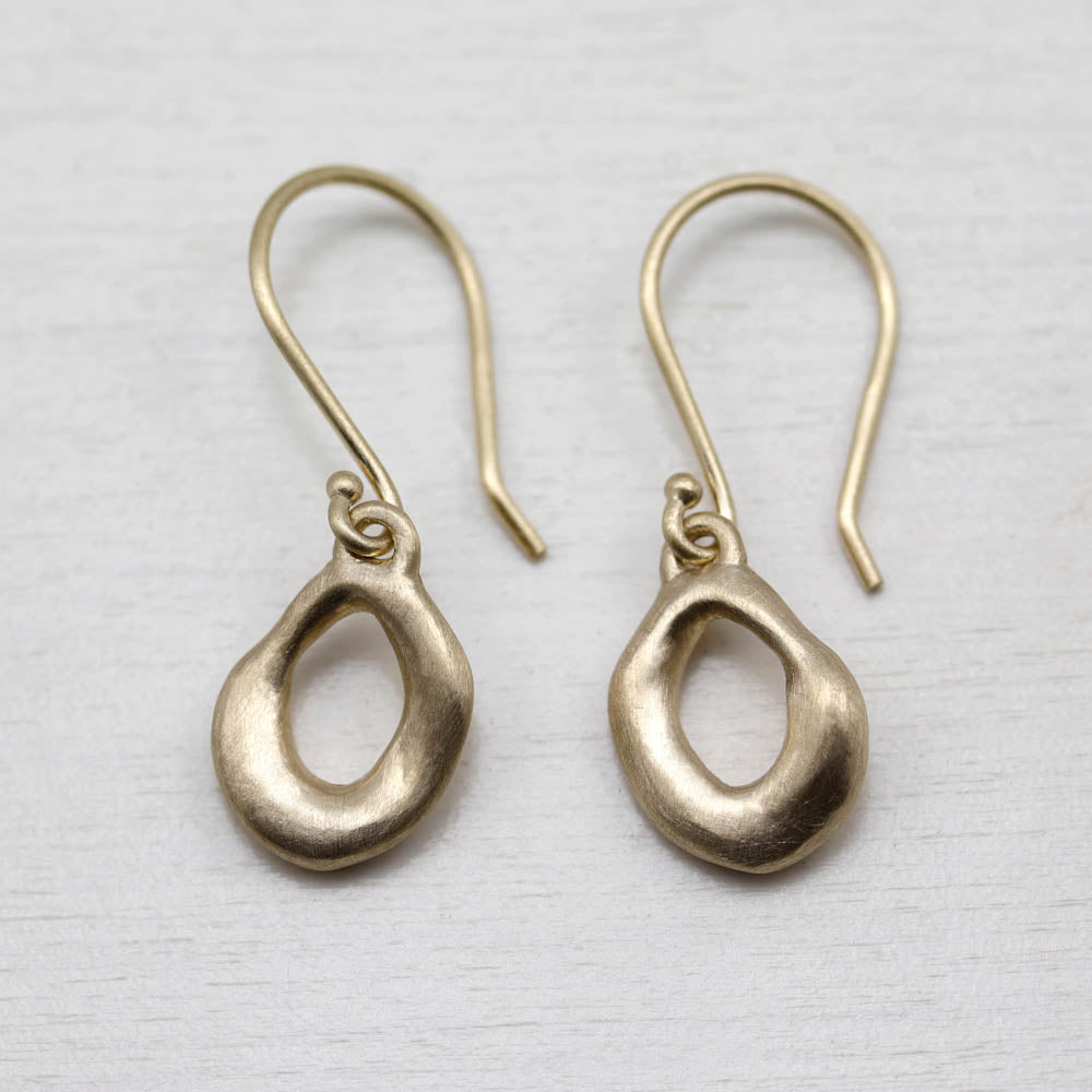 Small Torus Dangle Earrings, Earrings, Demi-fine Jewelry - Aide-mémoire Jewelry