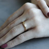 Women's Ancient Texture Oval Signet Ring, Women's Wedding Band - Aide-mémoire Jewelry