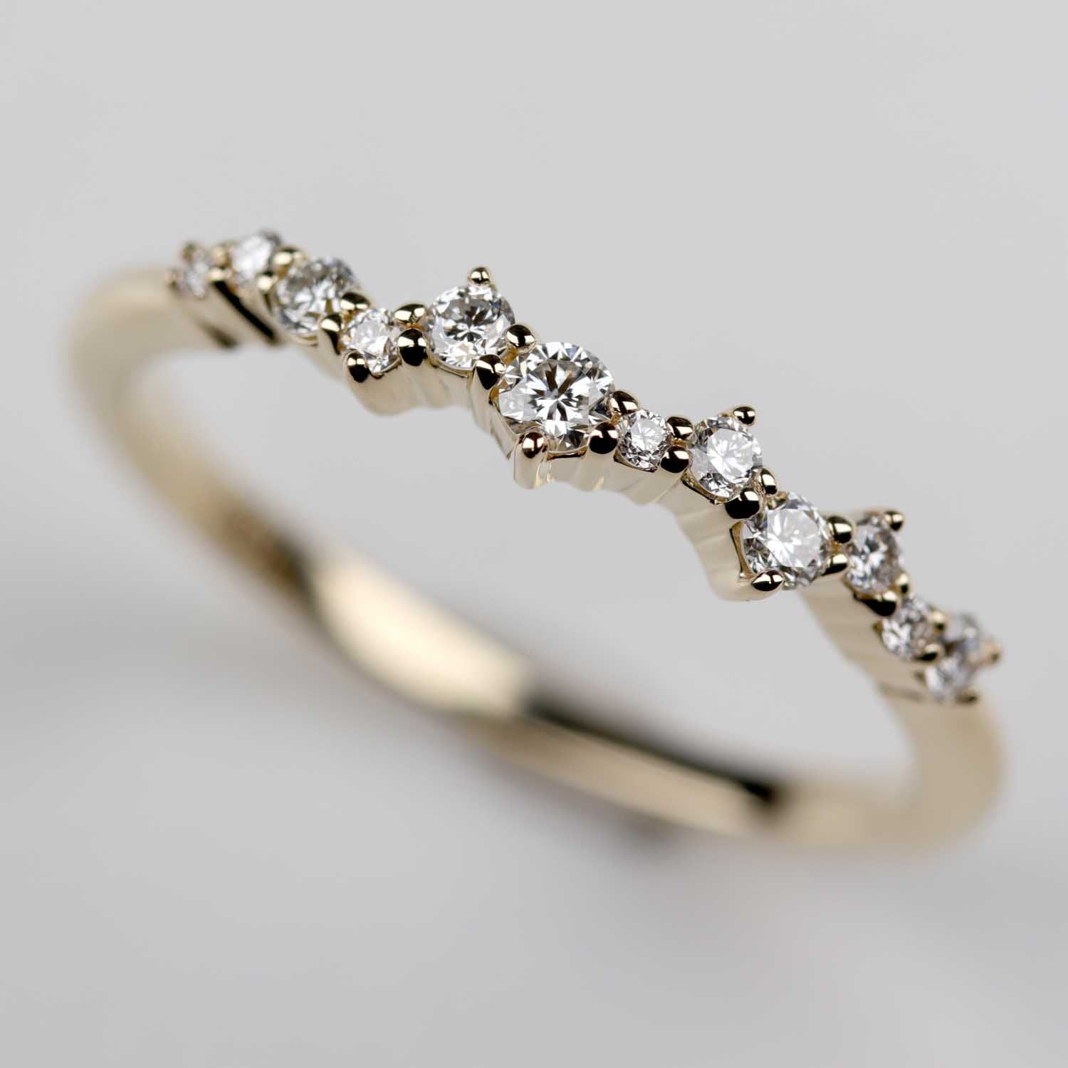 Cluster Wedding Band