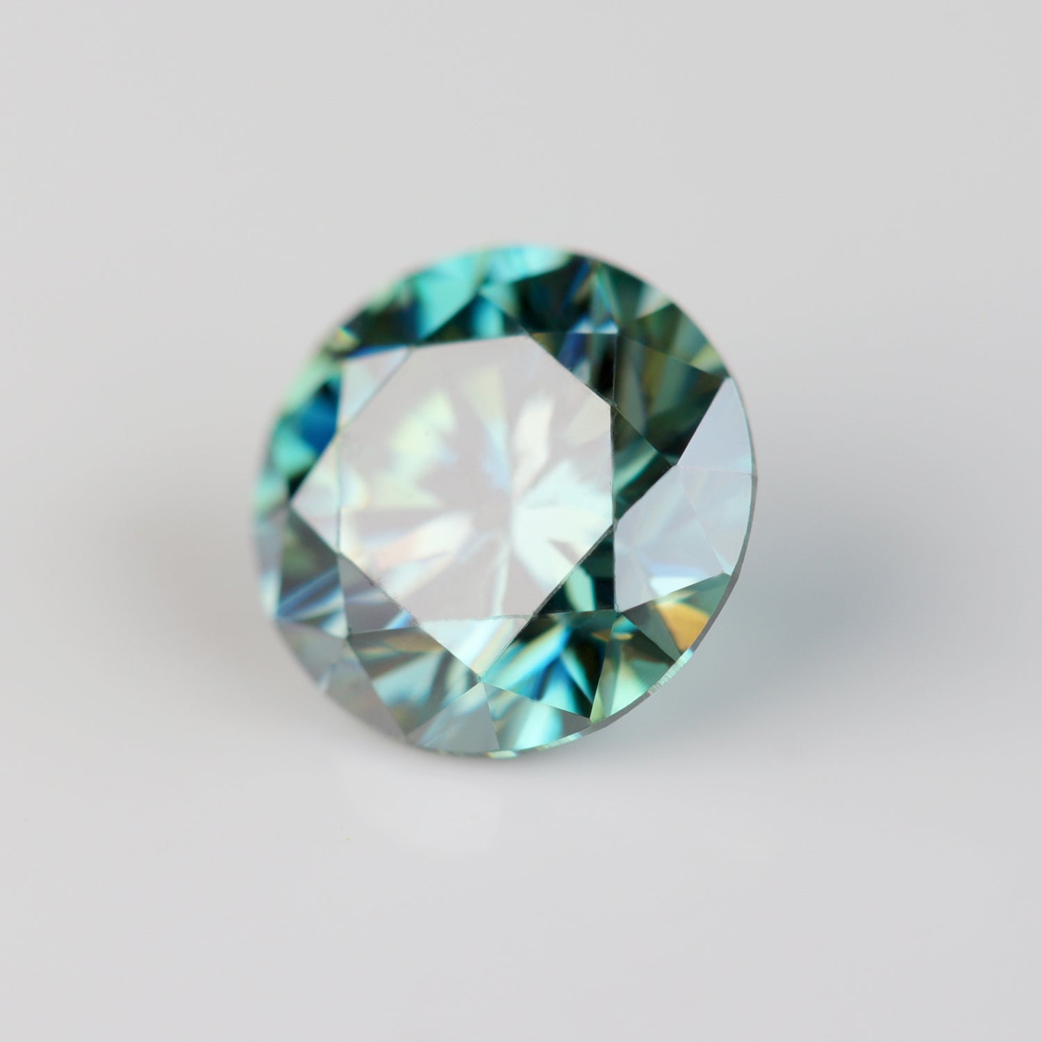 . Teal Moissanite