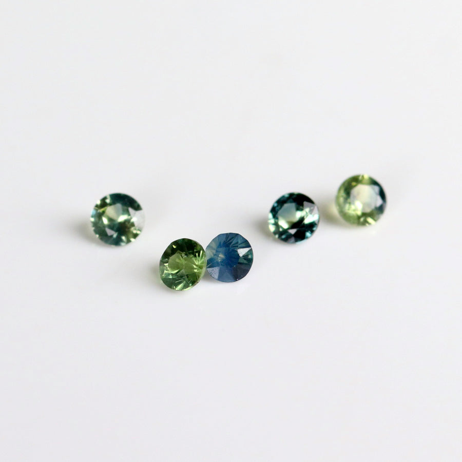 1.5mm Color Zoned Montana Sapphires - N10115