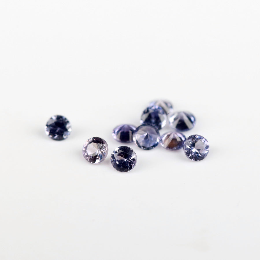 1.5mm Round Lavender Tanzanian Sapphires - N10215