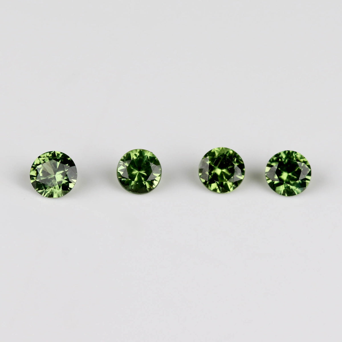 2mm Round Olive Green Australian Sapphires - N10520
