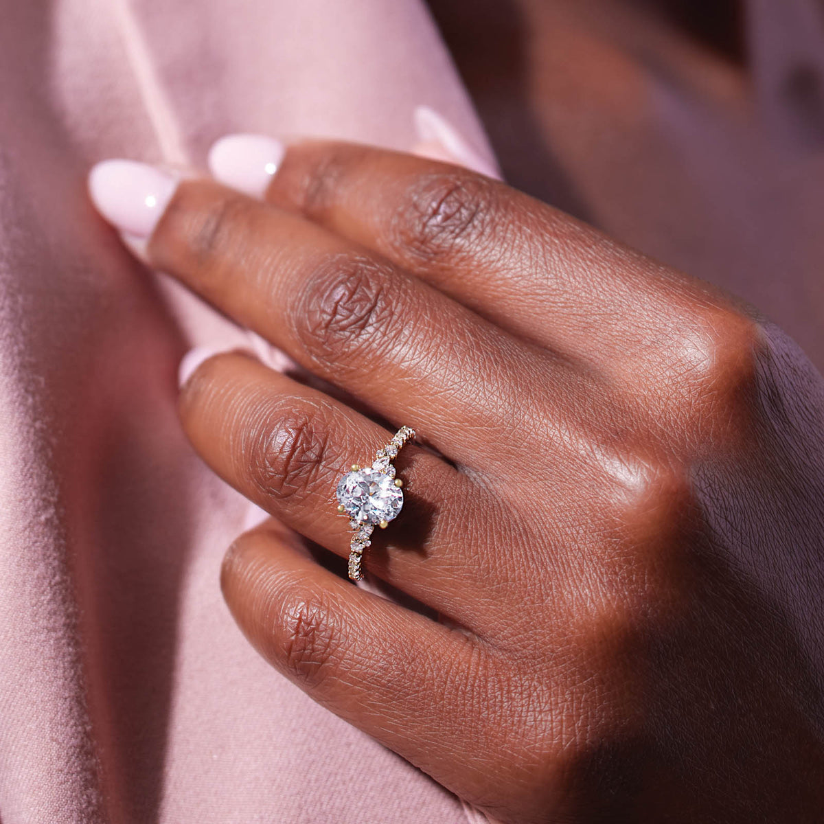 Cluster Engagement Ring