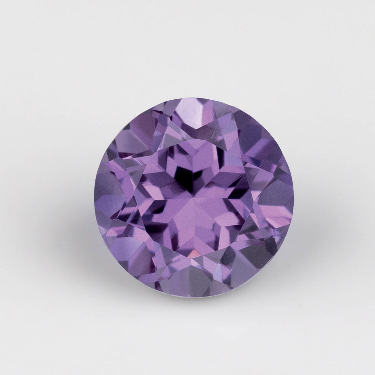 . Lab-grown Lilac Purple Sapphire