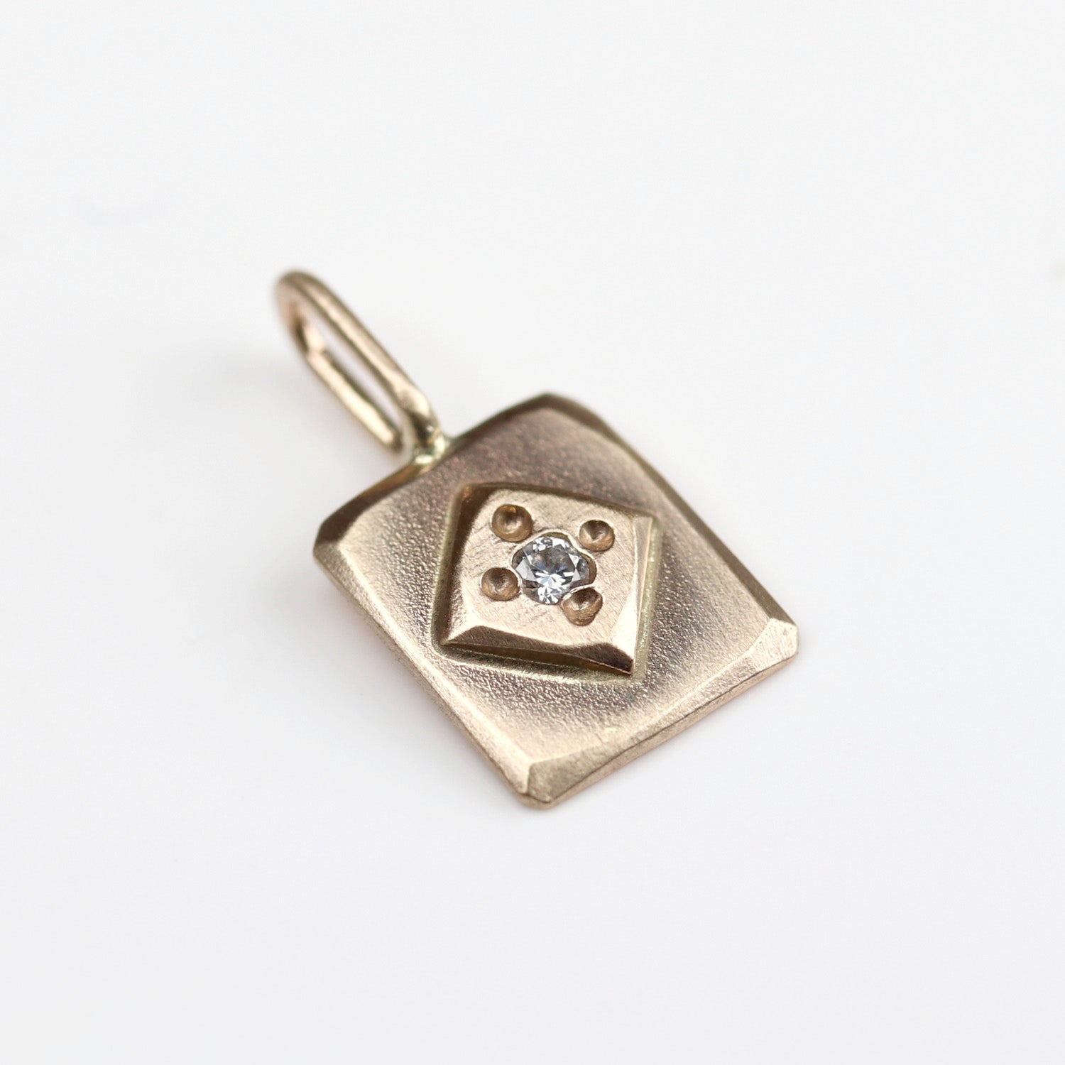 • Vintage-inspired Gold and Diamond Petite Charm