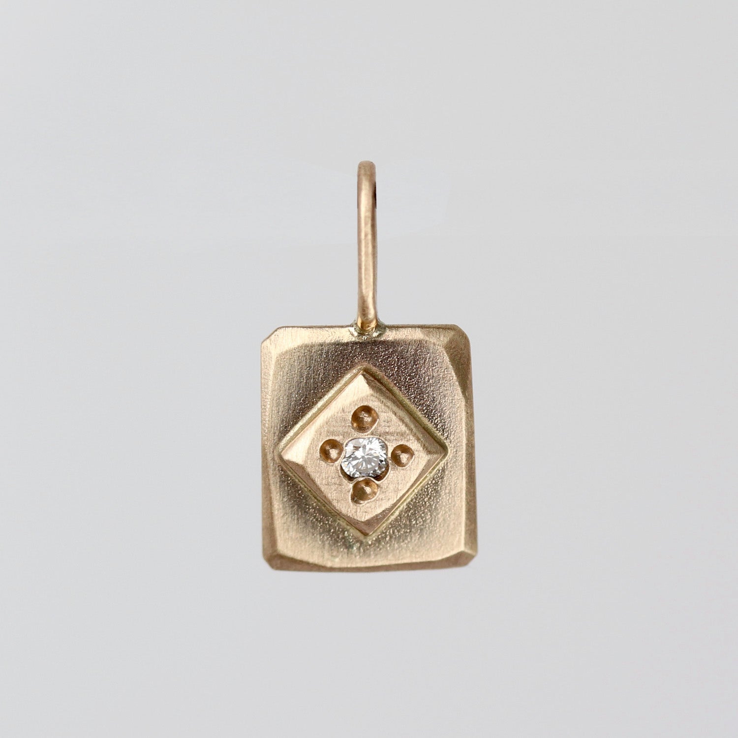 • Vintage-inspired Gold and Diamond Petite Charm