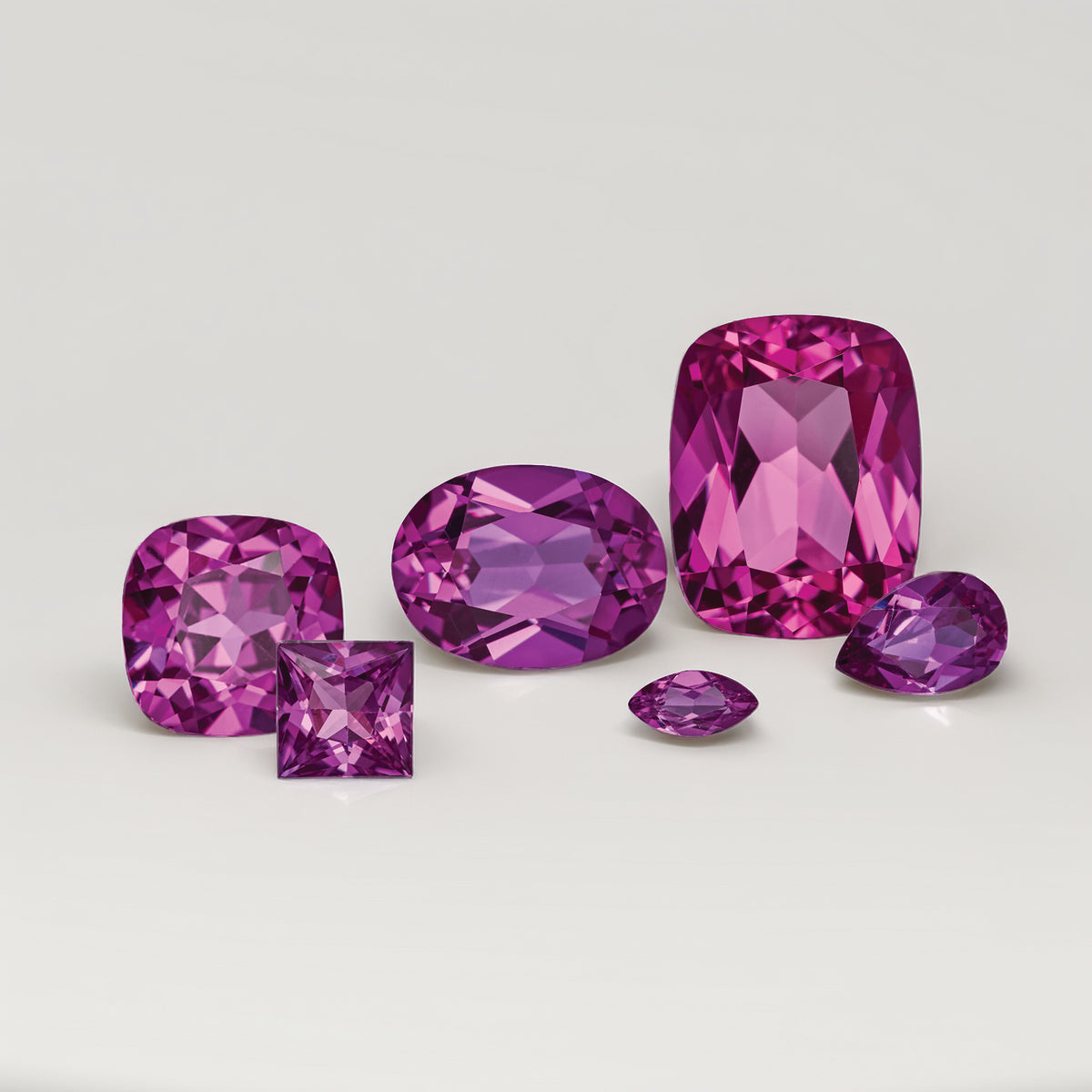 . Lab-grown Magenta Pink Sapphire