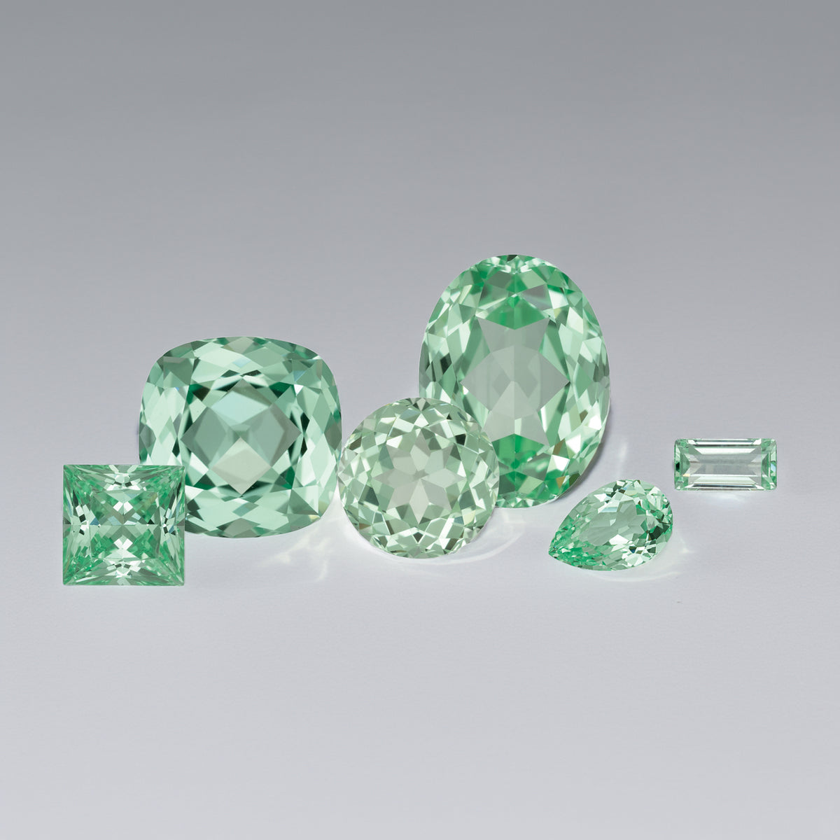. Lab-grown Mint Green Sapphire