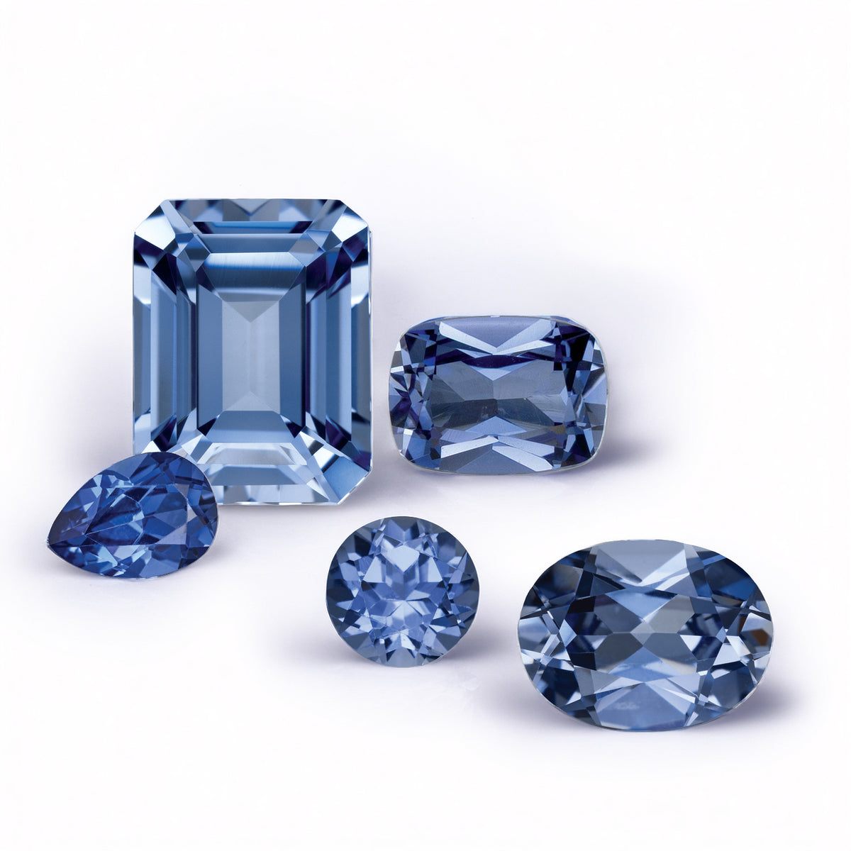 . Lab-grown Periwinkle Blue Sapphire