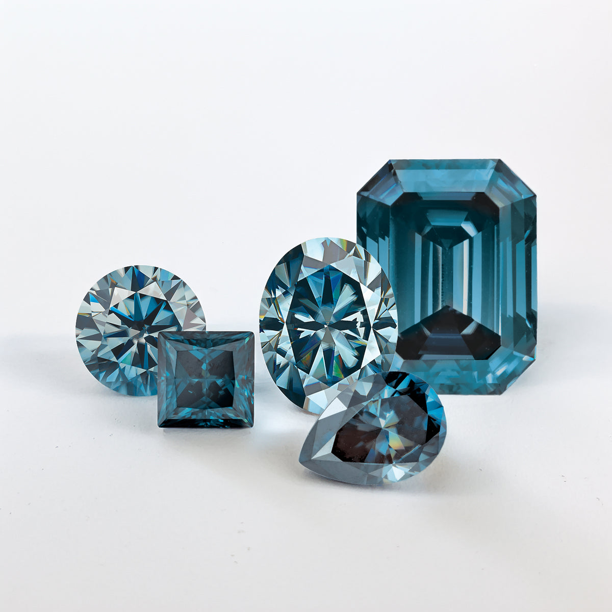 . Blue Moissanite