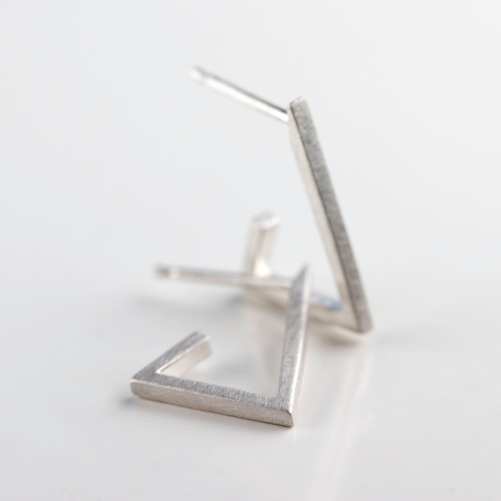 . Triangle Hoop Earrings