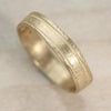 Ancient Texture Striped Ring >7.25, Women's Wedding Band - Aide-mémoire Jewelry