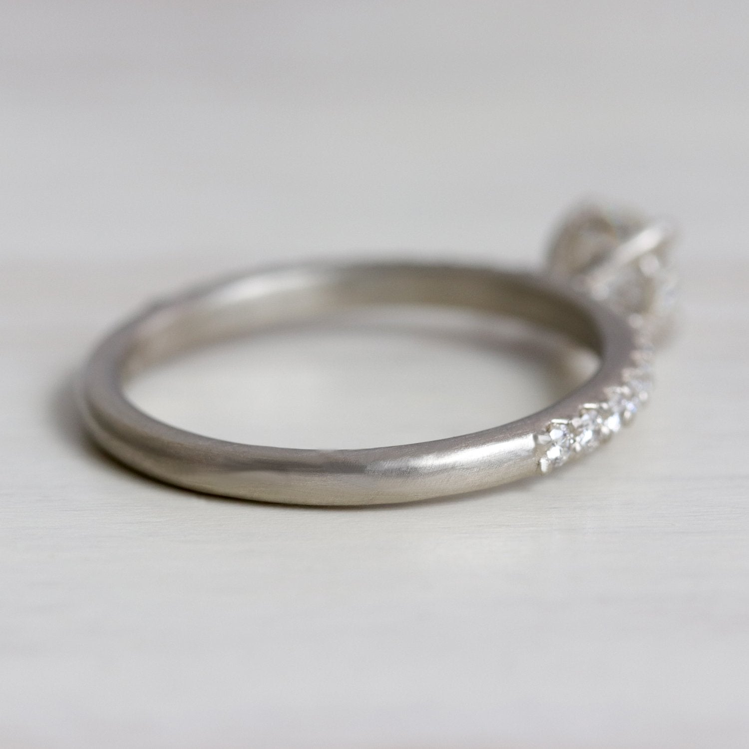 5mm Pave Basket Solitaire