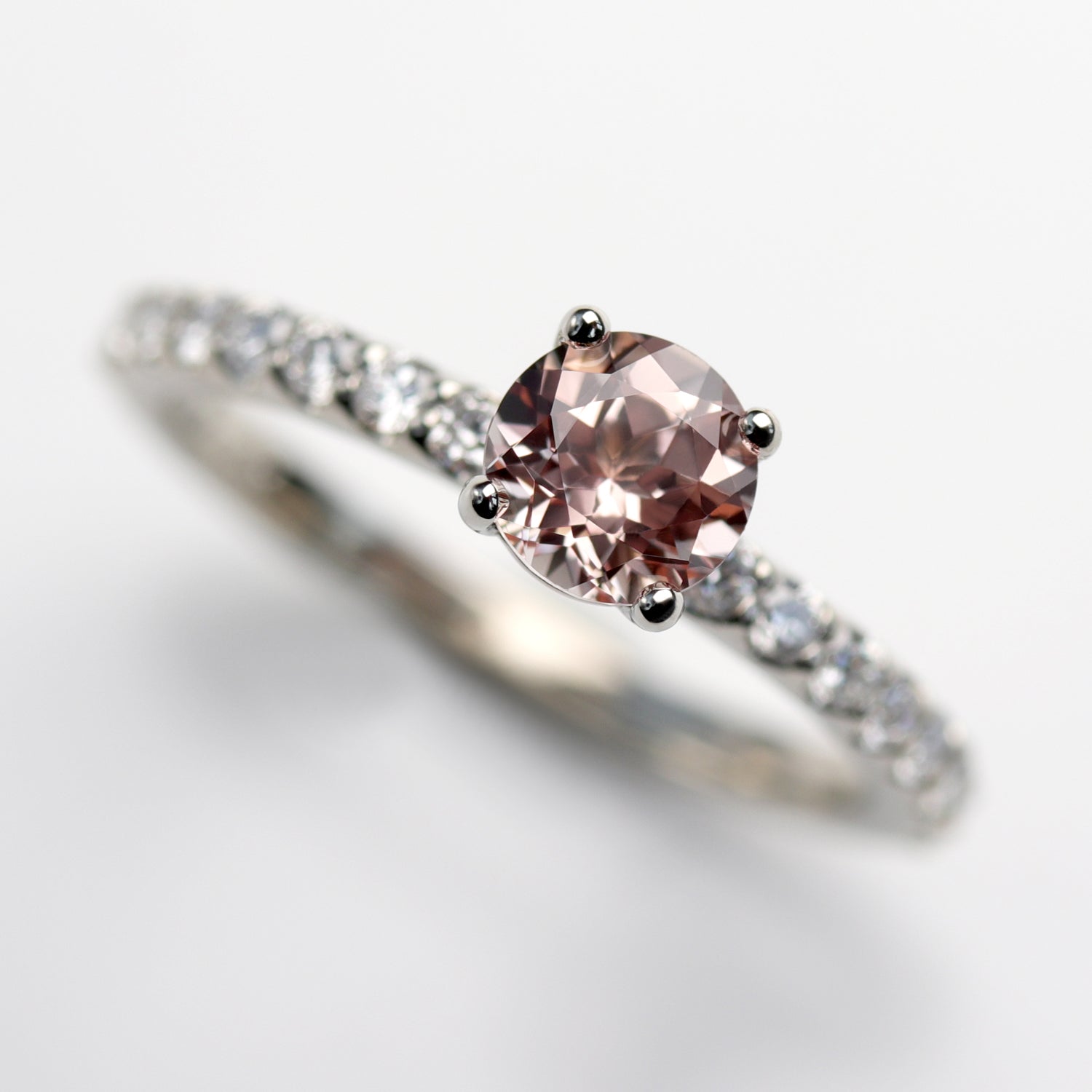 5mm Pave Basket Solitaire