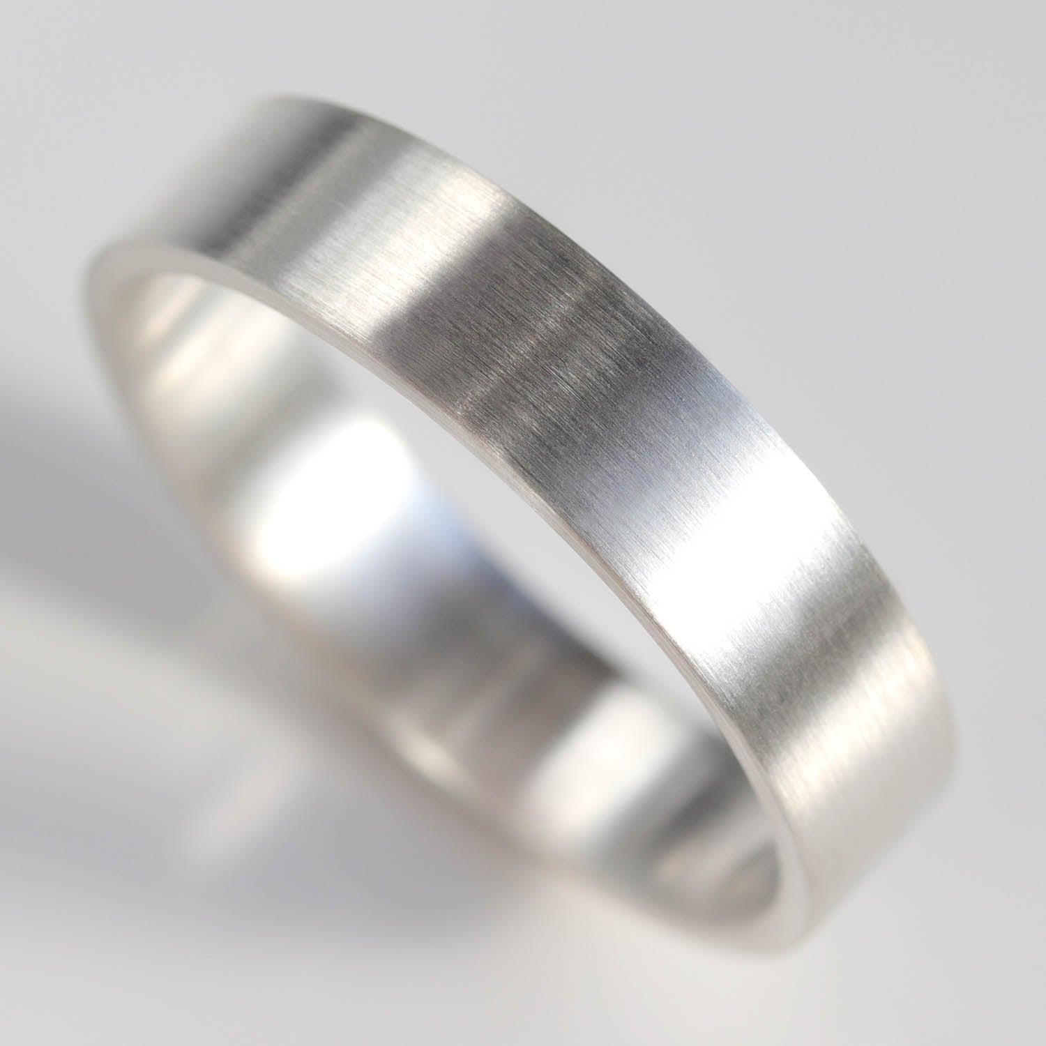 Wide & Comfort-fit Flat Band Ring •