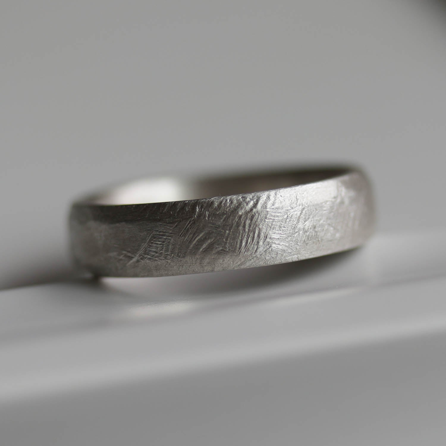 Wide Hand-hewn Band •