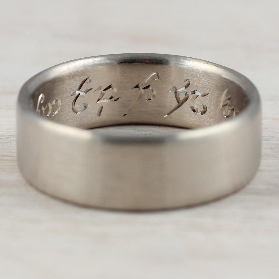 PERSONALISED NAME RING (BLACK) – Au Revoir - Your Charm Is Waiting