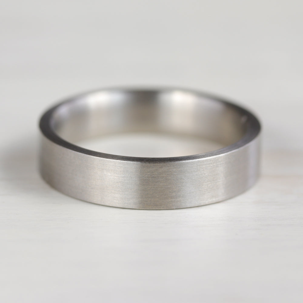 Wide & Comfort-fit Flat Band Ring •