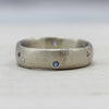 Chunky Ancient Ring with Flush Set Stones, Wedding Band - Aide-mémoire Jewelry