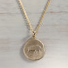 Elephant Ancient Coin Pendant, Necklace - Aide-mémoire Jewelry