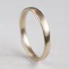 Flat Sculpted Stacking Ring >7.25, Wedding Band - Aide-mémoire Jewelry