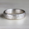 Men's Silver Hand-Hewn Band, Engagement Ring - Aide-mémoire Jewelry