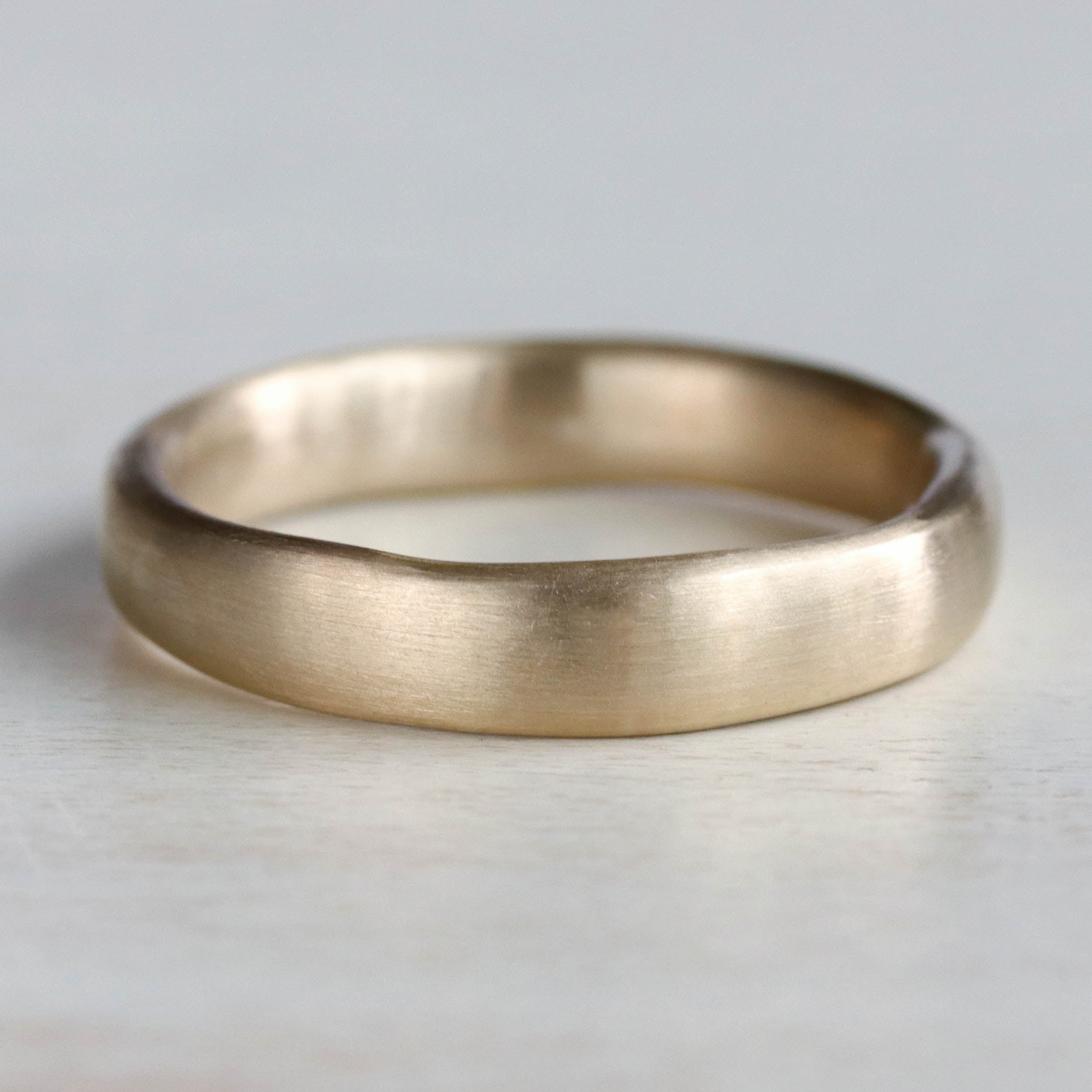 Narrow Chunky Sculpted Band <7.5, Men's Wedding Bands - Aide-mémoire Jewelry