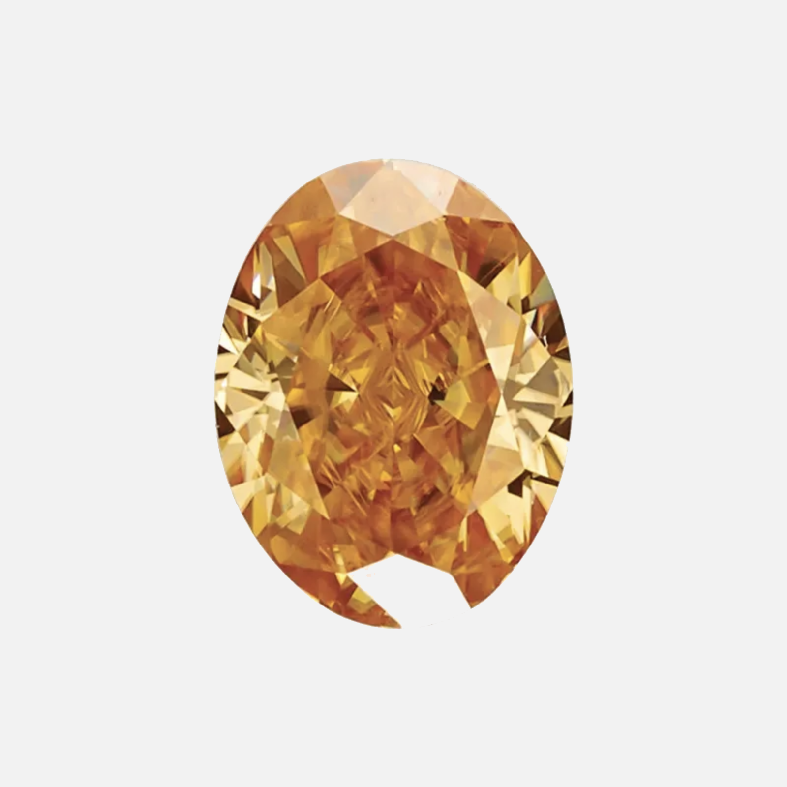 . Light Cognac Moissanite