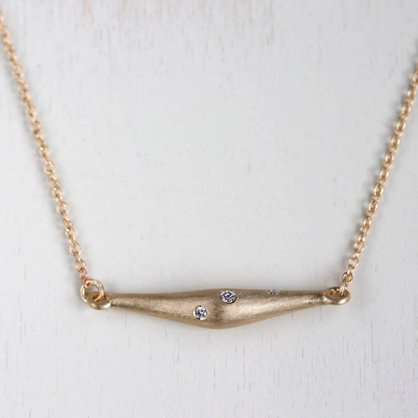Pod Pendant Necklace with Ethical & Lab-grown Diamonds, Necklace, Demi-fine Jewelry - Aide-mémoire Jewelry
