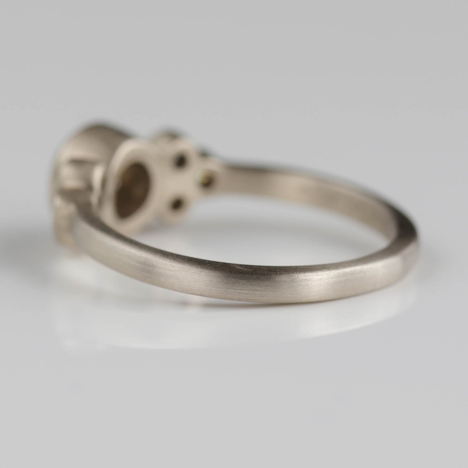 Bezel-set Seven Stone Cluster Ring •