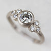 Seven Stone Cluster Ring >7.25, Engagement Ring - Aide-mémoire Jewelry