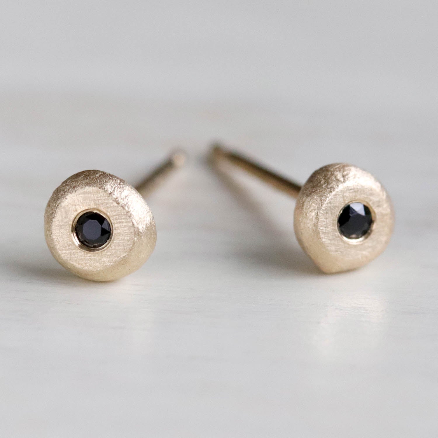 Small Pebble Stud Earrings