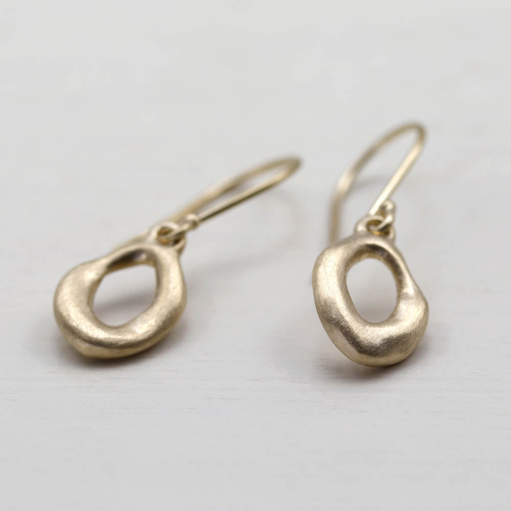 Small Torus Dangle Earrings, Earrings, Demi-fine Jewelry - Aide-mémoire Jewelry