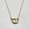 Small Torus Pendant Necklace, Necklace, Demi-fine Jewelry - Aide-mémoire Jewelry