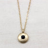 Large Smooth Bead-Set Pendant, Necklace - Aide-mémoire Jewelry