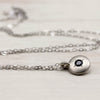 Large Smooth Bead-Set Pendant, Necklace - Aide-mémoire Jewelry