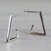 Triangle Hoop Earrings - Eco-friendly, Ethical, Simple Jewelry