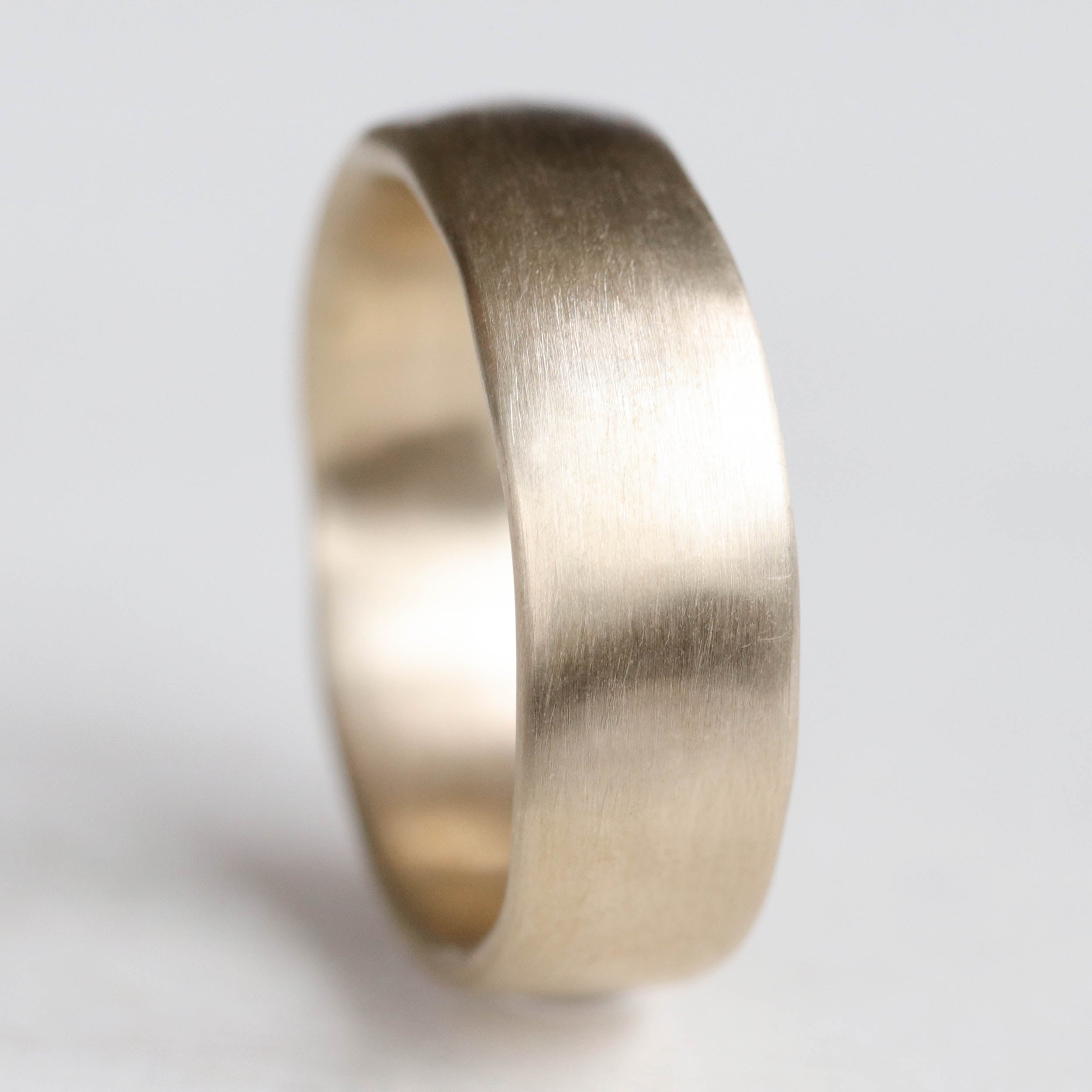 Wide Sculpted Stacking Ring, Alternative Wedding Band - Aide-mémoire Jewelry