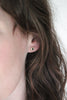 0.06ct Square Stud Earrings, Geometric Earrings - Aide-mémoire Jewelry