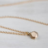 Tiny Round Faceted Pendant, Necklace - Aide-mémoire Jewelry